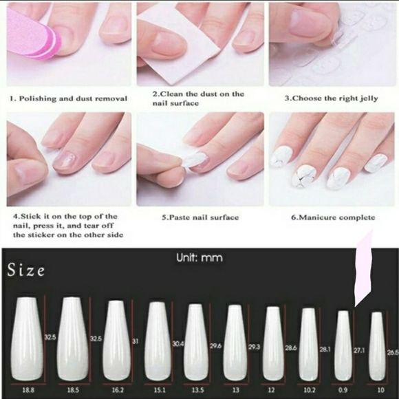 BLUE MARBLE SWIRL 💅NAILS glue on OR press on. W KIT! - Picture 9 of 14